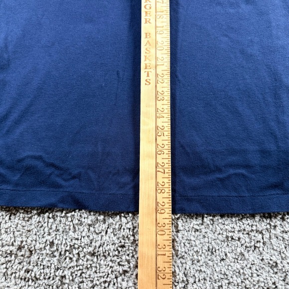 Polo Ralph Lauren Mens Navy Blue Short Sleeve Cotton Shirt Medium preppy golf - Picture 8 of 9